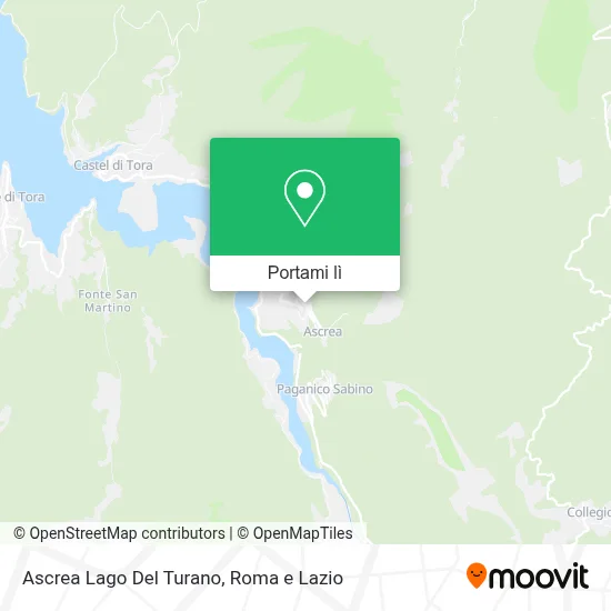 Mappa Ascrea Lago Del Turano