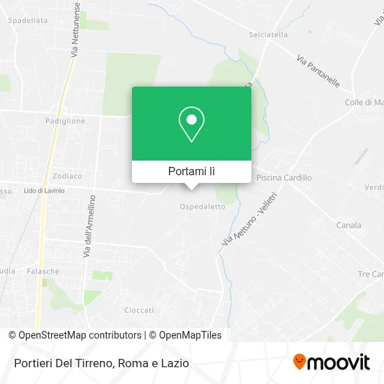 Mappa Portieri Del Tirreno