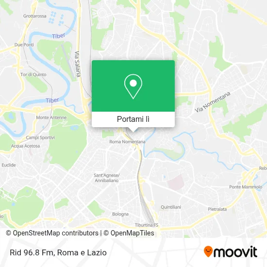 Mappa Rid 96.8 Fm