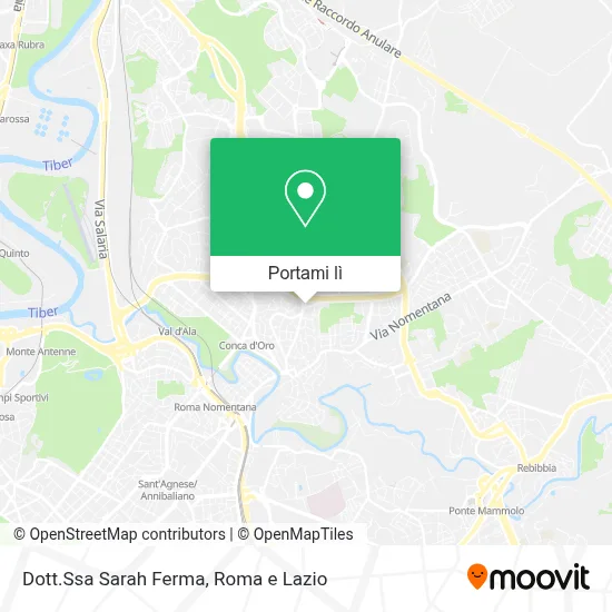 Mappa Dott.Ssa Sarah Ferma
