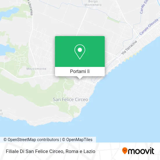 Mappa Filiale Di San Felice Circeo