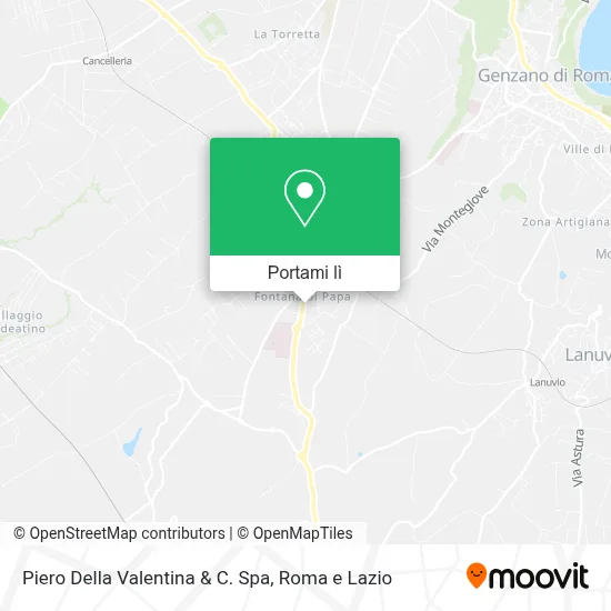 Mappa Piero Della Valentina & C. Spa