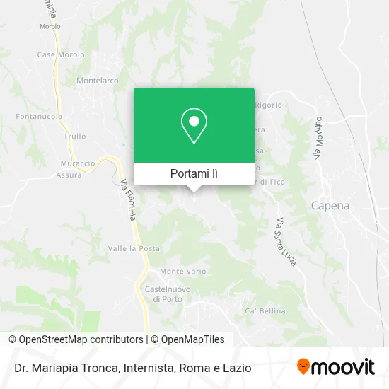 Mappa Dr. Mariapia Tronca, Internista