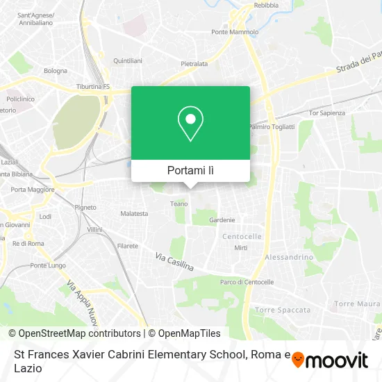 Mappa St Frances Xavier Cabrini Elementary School