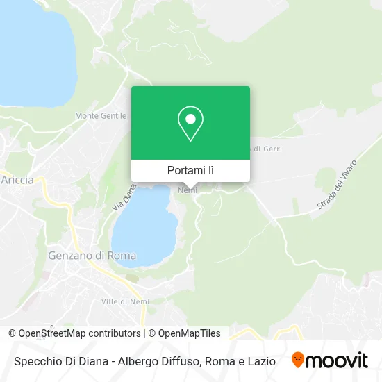 Mappa Specchio Di Diana - Albergo Diffuso