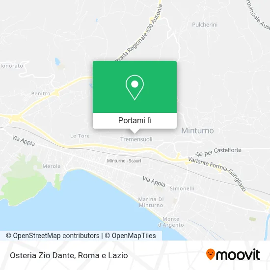 Mappa Osteria Zio Dante