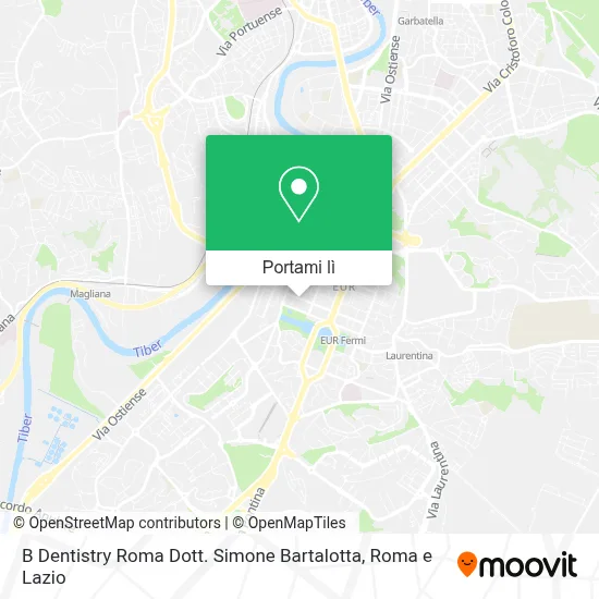 Mappa B Dentistry Roma Dott. Simone Bartalotta