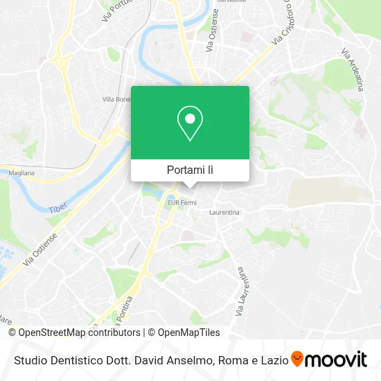 Mappa Studio Dentistico Dott. David Anselmo