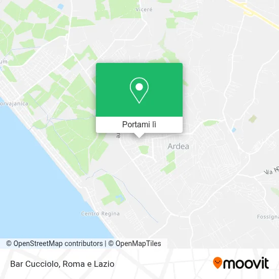 Mappa Bar Cucciolo