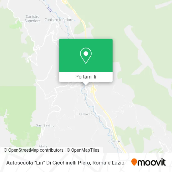 Mappa Autoscuola "Liri" Di Cicchinelli Piero