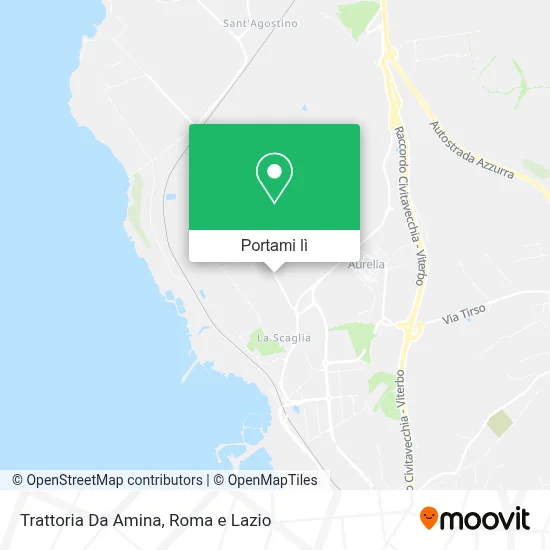 Mappa Trattoria Da Amina