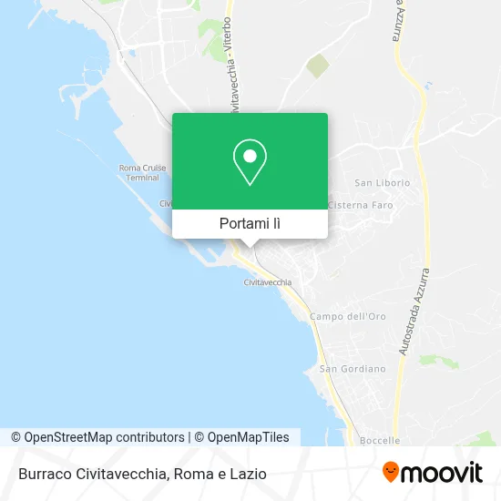 Mappa Burraco  Civitavecchia