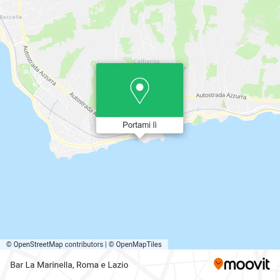 Mappa Bar La Marinella