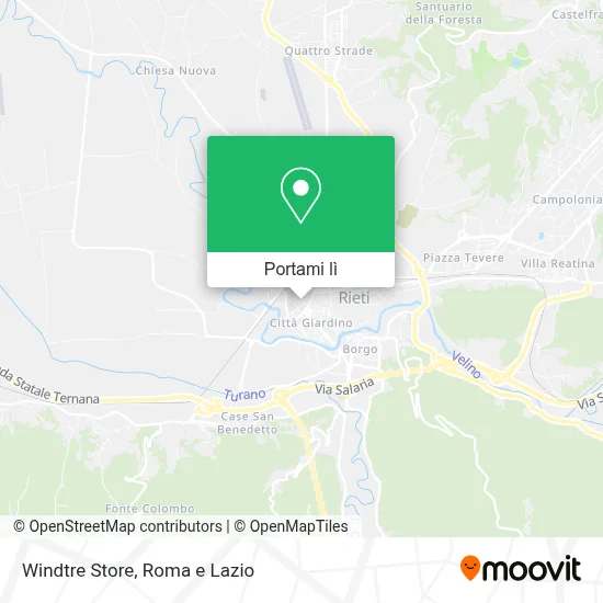 Mappa Windtre Store