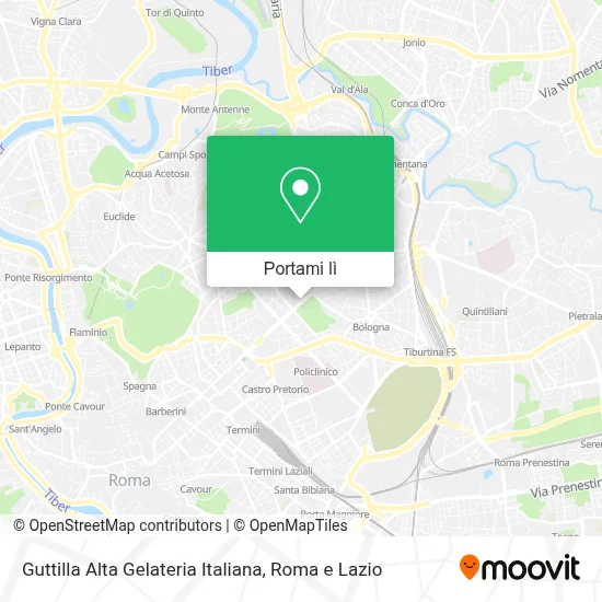 Mappa Guttilla Alta Gelateria Italiana