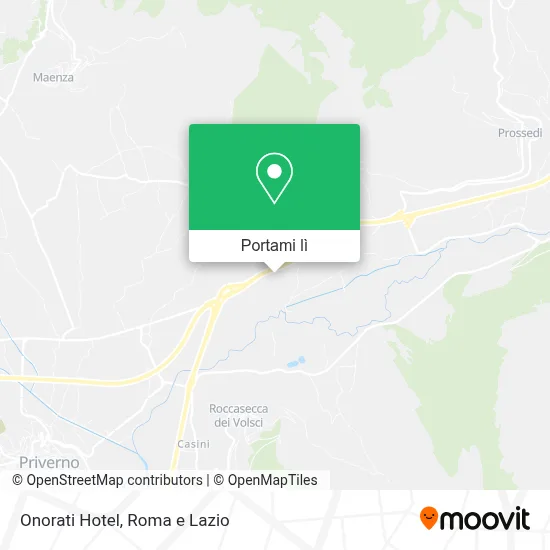 Mappa Onorati Hotel