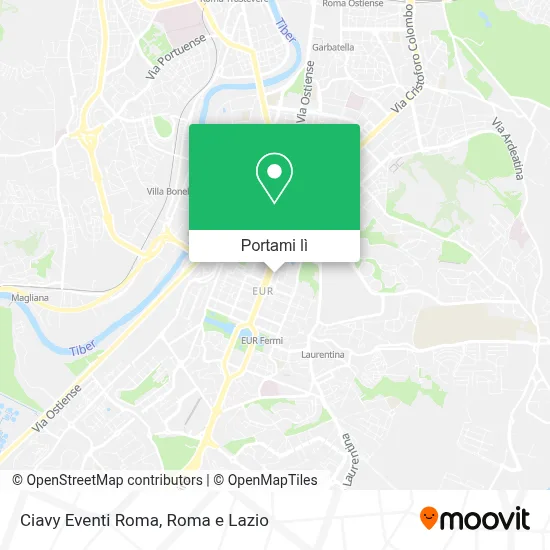 Mappa Ciavy Eventi Roma