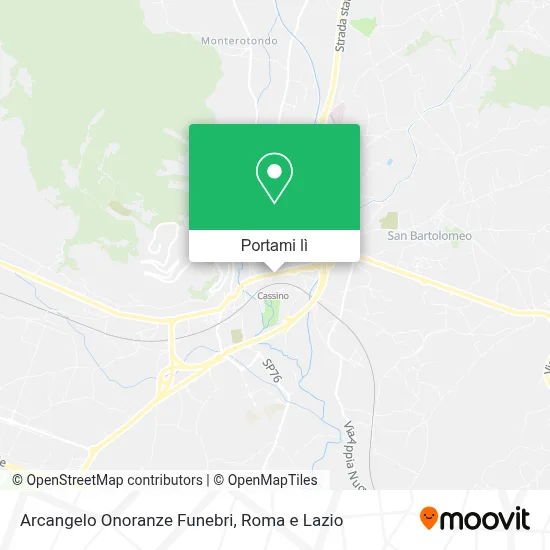 Mappa Arcangelo Onoranze Funebri