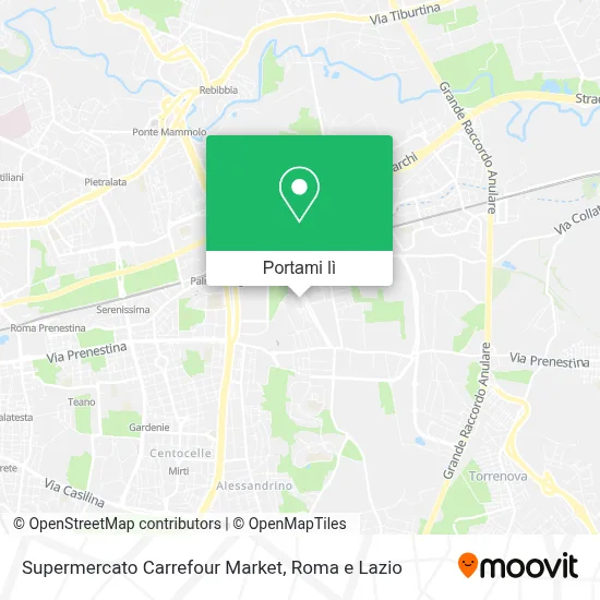 Mappa Supermercato Carrefour Market