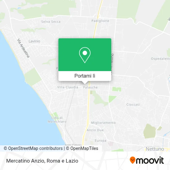 Mappa Mercatino Anzio