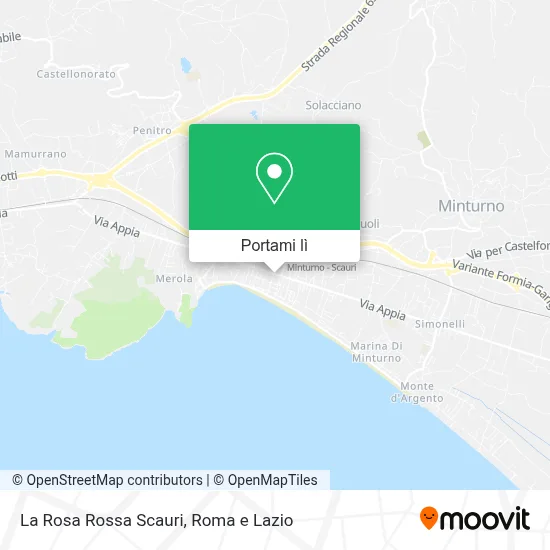 Mappa La Rosa Rossa Scauri