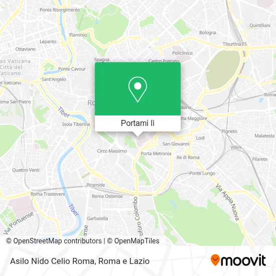 Mappa Asilo Nido Celio Roma