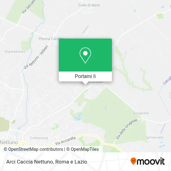Mappa Arci Caccia Nettuno