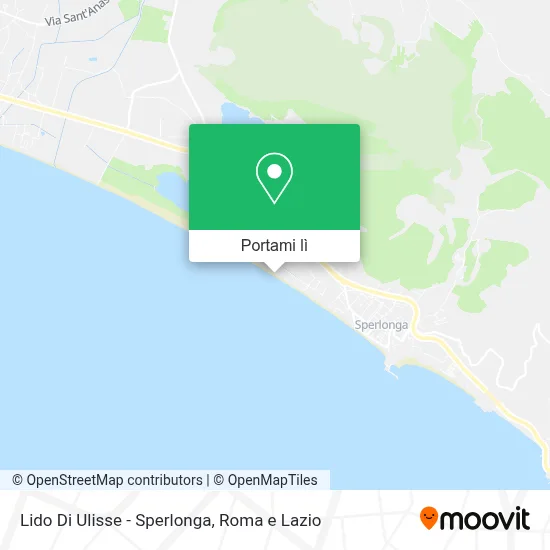 Mappa Lido Di Ulisse - Sperlonga