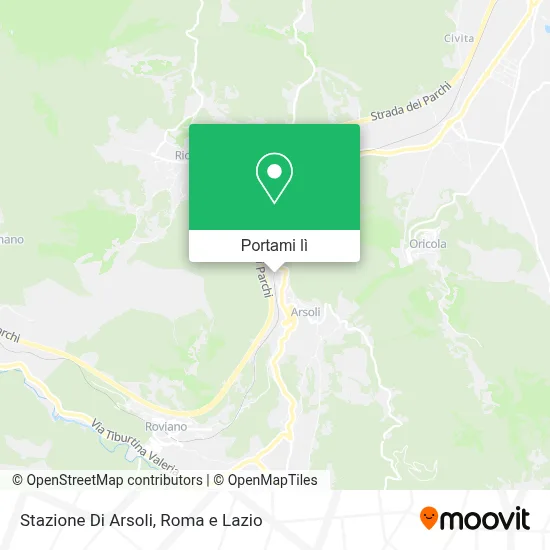Mappa Stazione Di Arsoli
