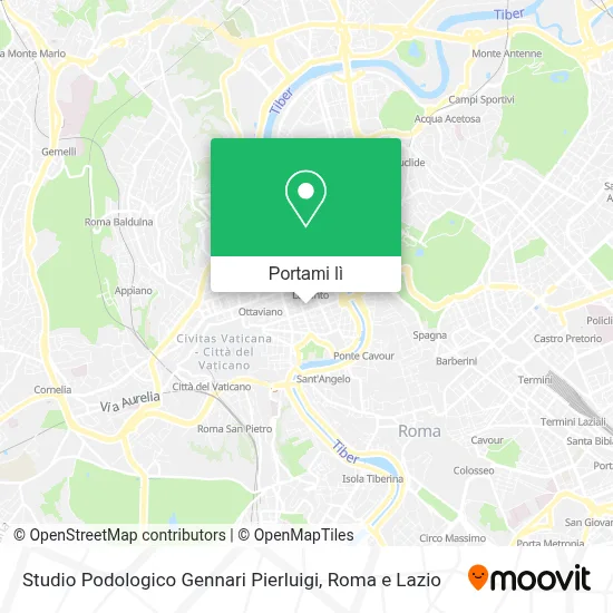 Mappa Studio Podologico Gennari Pierluigi