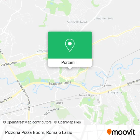 Mappa Pizzeria Pizza Boom