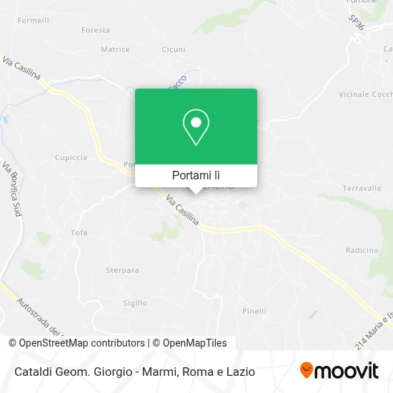 Mappa Cataldi Geom. Giorgio - Marmi