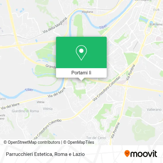 Mappa Parrucchieri Estetica