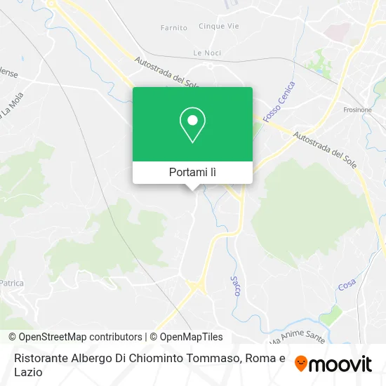 Mappa Ristorante Albergo Di Chiominto Tommaso