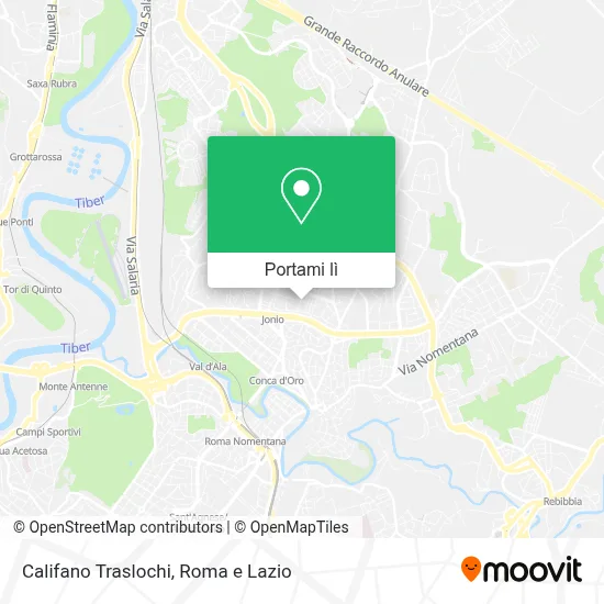 Mappa Califano Traslochi