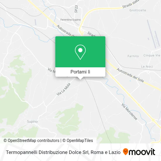 Mappa Termopannelli Distribuzione Dolce Srl
