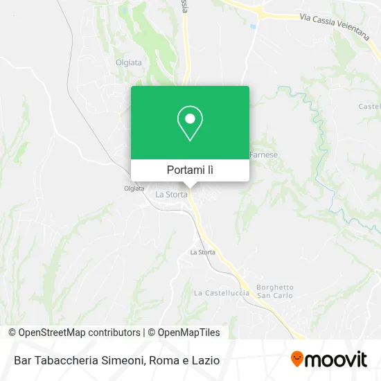 Mappa Bar Tabaccheria Simeoni