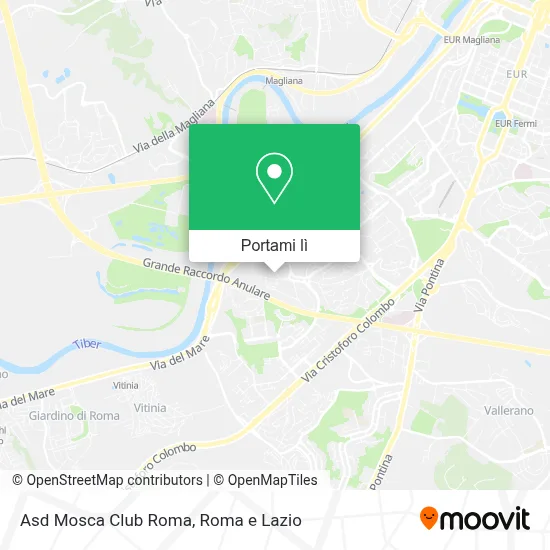 Mappa Asd Mosca Club Roma