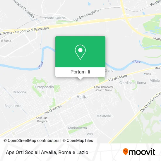 Mappa Aps Orti Sociali Arvalia