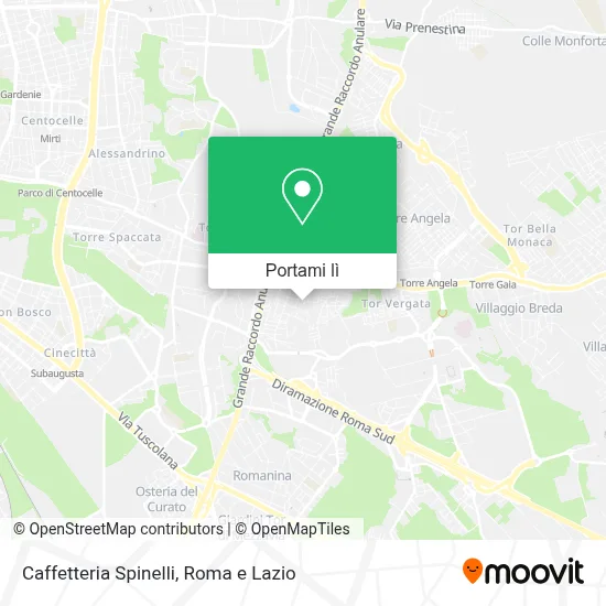 Mappa Caffetteria Spinelli