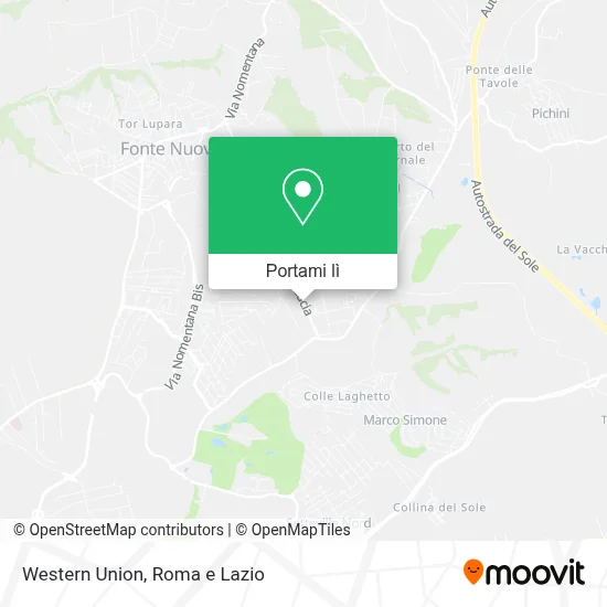 Mappa Western Union