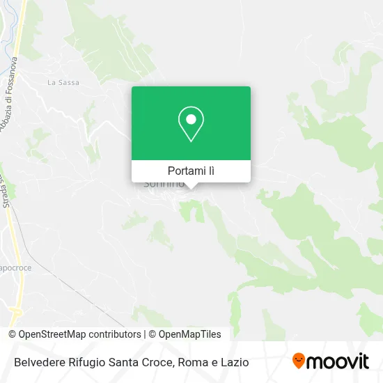 Mappa Belvedere Rifugio Santa Croce