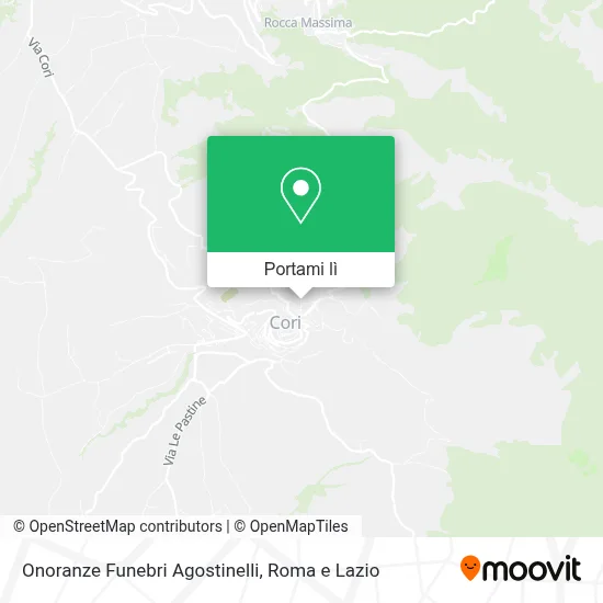 Mappa Onoranze Funebri Agostinelli