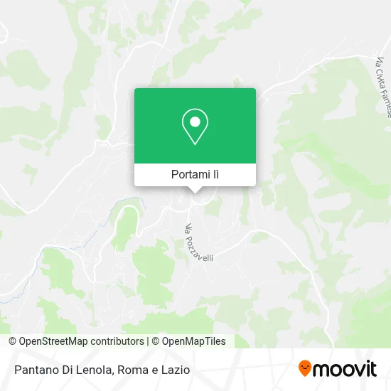 Mappa Pantano Di Lenola
