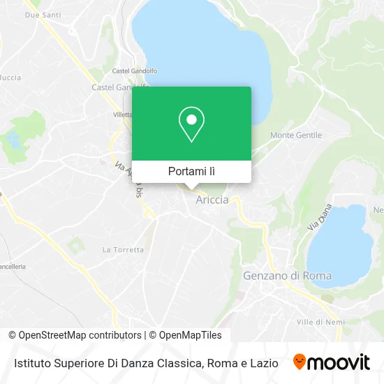 Mappa Istituto Superiore Di Danza Classica