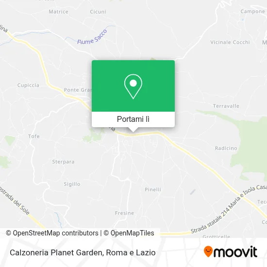Mappa Calzoneria Planet Garden