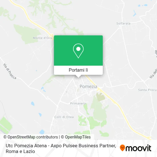 Mappa Utc Pomezia Atena - Axpo Pulsee Business Partner