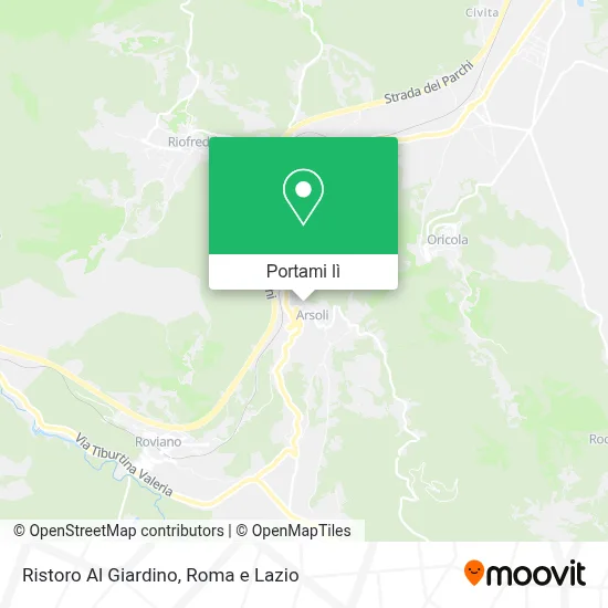 Mappa Ristoro Al Giardino
