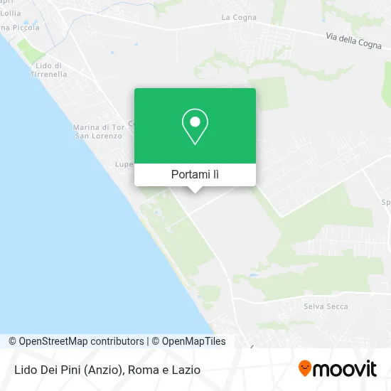 Mappa Lido Dei Pini (Anzio)