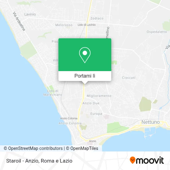 Mappa Staroil - Anzio